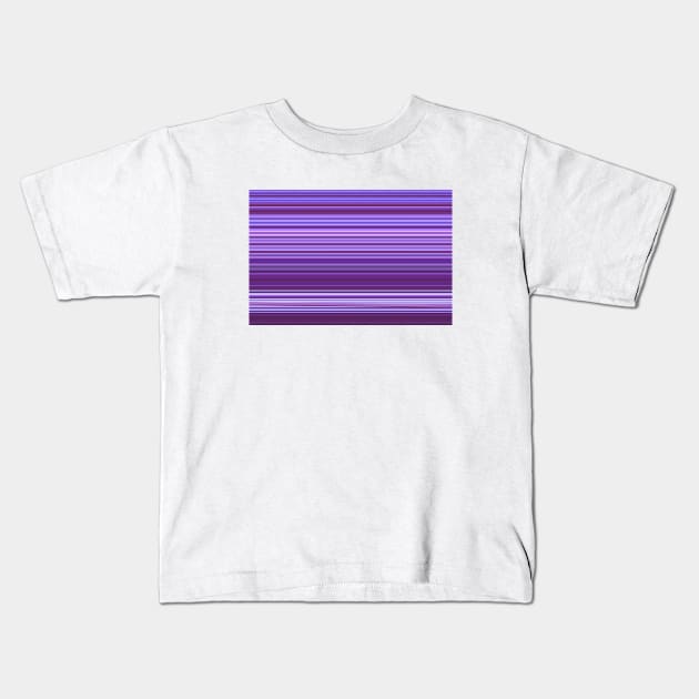 Purple Stripes Kids T-Shirt by StripePatterns